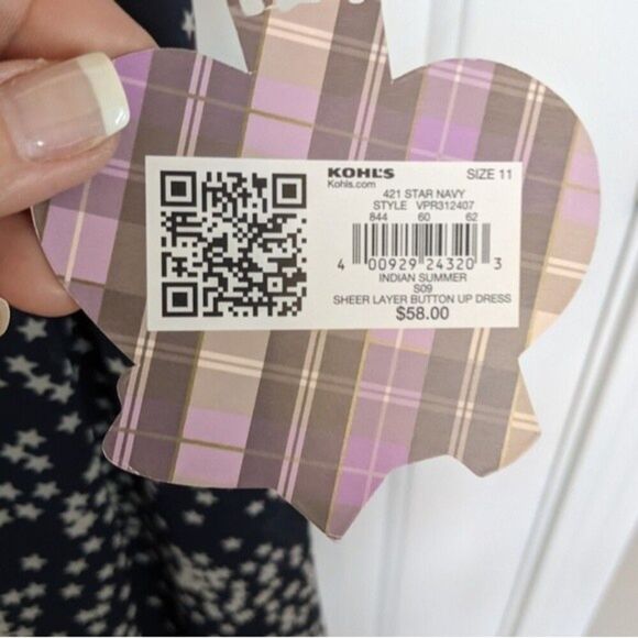 5/$55 Princess Vera Wang stars dress - sheer, lined - NWT - 4th of July - 11 - Picture 8 of 10